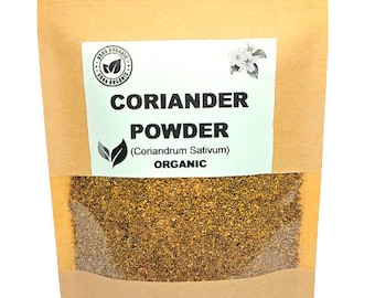 Organic CORIANDER POWDER | Coriandrum Sativum | Coriander Tea | Herbal Tea | Herba | Tea | Organic Herbs | Organic Powder | Coriander Flour