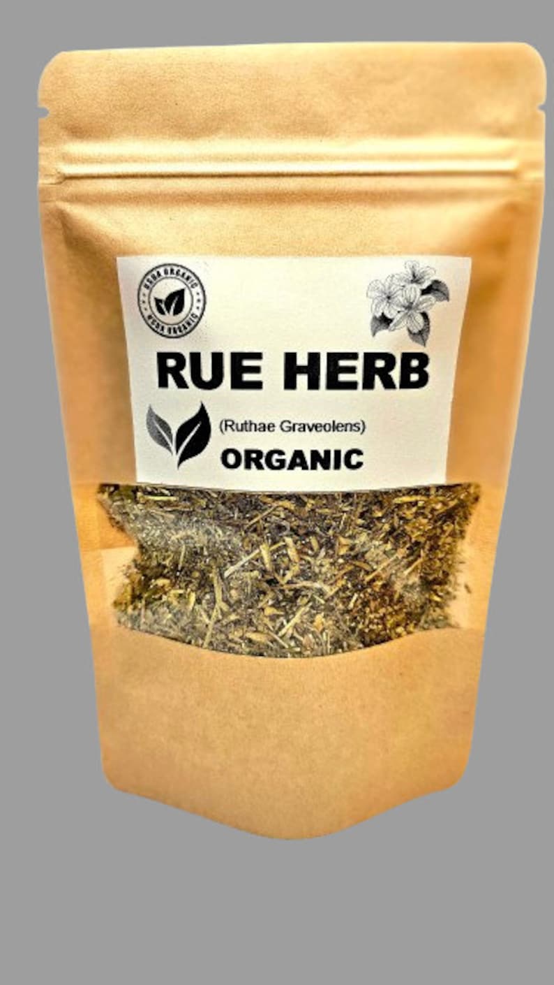 Organic RUE Ruta Graveolens Herbal Tea Rue Tea Healing Protection Dried Herbs Organic Herbs Herba Tea image 4