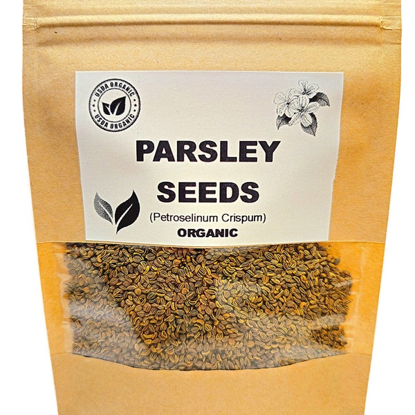 Organic PARSLEY SEEDS | Petroselinum Crispum | Parsley Tea | Dried Seeds | Organic Herb | Dried Herb | Herbal Tea | Herba | Tea | Seeds