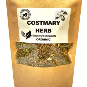 Organic COSTMARY HERB | Tanacetum Balsamita | Costmary Tea | Herbal Tea | Dried Herbs | Organic Herbs | Herba | Tea