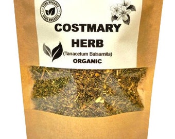 ERBA COSTMARY biologica / Tanacetum Balsamita / Tè Costmary / Tisana / Erbe secche / Erbe biologiche / Herba / Tè