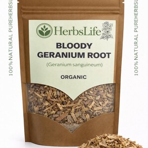 Wild BLOODY GERANIUM Root | Sanguineum | Botanical Craft & Apothecary | Bulk Botanical