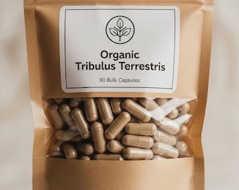 Cápsulas de Tribulus Terrestris / 500 mg Suplemento herbal vegano