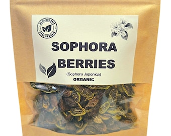 Organic SOPHORA BERRIES | Sophora Japonica | Sophora Tea | Herbal Tea | Dried Berries | Organic Herb | Herba | Tea | Huai Hua Mi