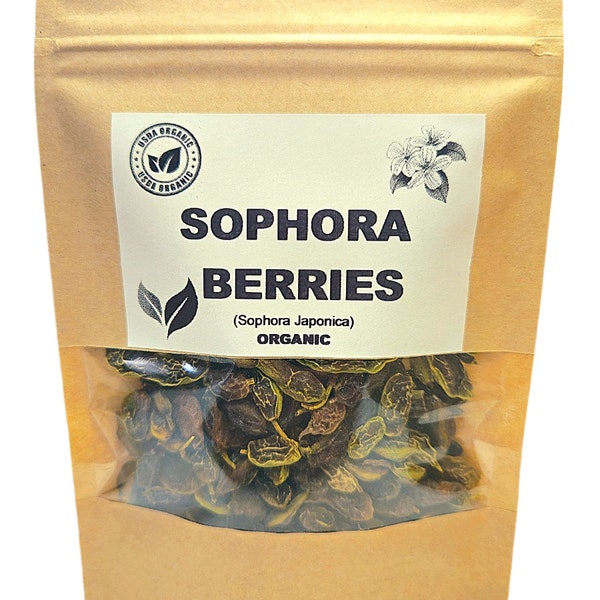 Bio SOPHORA BEEREN | Sophora Japonica | Sophora Tee | Kräutertee | Getrocknete Beeren | Bio Kraut | Herba | Tee | "Huai ""Hua"" Mi