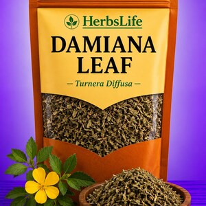 FEUILLE DE DAMIANA | Coupe séchée Turnera Diffusa Wildcrafted | Tisane, apothicaire, rituel et botanique artisanale