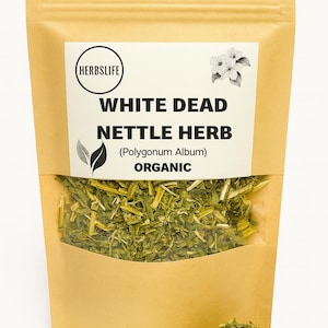 Bio WHITE DEAD Nessel Kraut | Lamium Album | Weisse Brennessel Tee | Kräutertee | Herba | Tee | Getrocknete Kräuter | Bio-Kräuter | Heilmittel