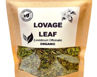 Organic LOVAGE LEAF | Levisticum Officinale | Lovage Tea | Spices | Herbal Tea | Dried Leaf | Organic Herbs | Dried Herbs | Herba | Tea