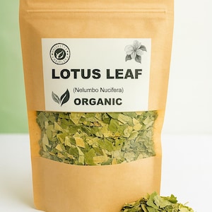 Organic Lotus Leaf Tea | Nelumbo Nucifera Dried Herbal Tea | Natural Herbalism | Pure Organic Herbs for Wellness & Detox
