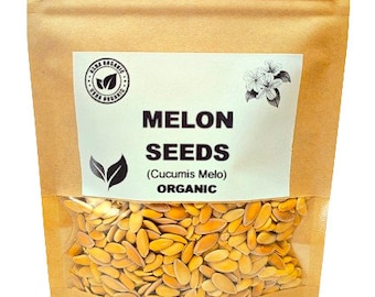 Organic MELON SEEDS | Cucumis Melo | Melon Tea | Herbal Tea | Semens | Dried Seeds | Organic Seeds | Organic Herbs | Herba | Tea