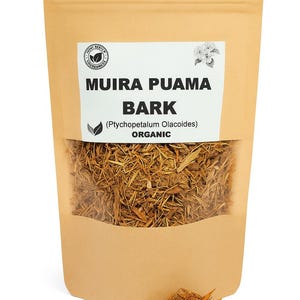 Organic MUIRA PUAMA BARK | Ptychopetalum Olacoides | Dried Bark | Herbal Tea | Herba | Tea | Liriosma Ovata | Juniperus brasiliensis