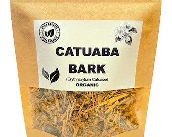 CORTEZA DE CATUABA Orgánica / Erythroxylum Catuaba / Trichilia catigua / Té de corteza de Catuaba / Corteza de calidad premium / Té de hierbas / Herba / Té