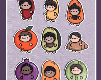 Foodmula 1 Stickers - Inspired by Formula 1 Drivers