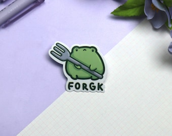 Forgk Frog Sticker - Waterproof Vinyl Laptop Decal