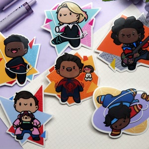SpiderVerse Chibi Stickers
