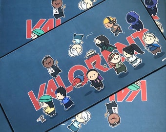 Valorant-Inspired Deskmat Mousepad
