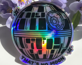 Holographic Death Star Sticker
