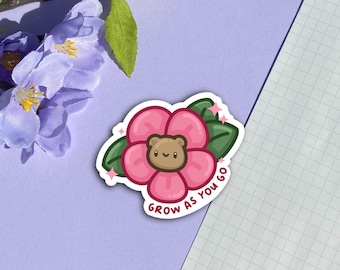 Grow As You Go - Bear Sticker
