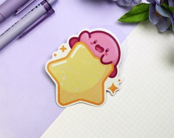 Starby Holographic Sticker - Inspired by Kirby