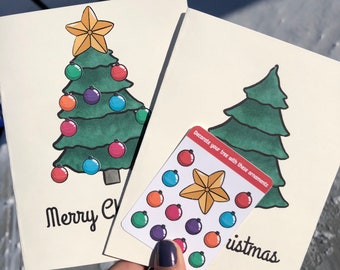 Decorate Your Own Christmas Tree Card