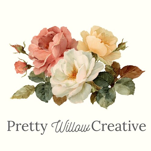 ロマンチックなピンクとブルーの花柄とレースのジャンクジャーナル