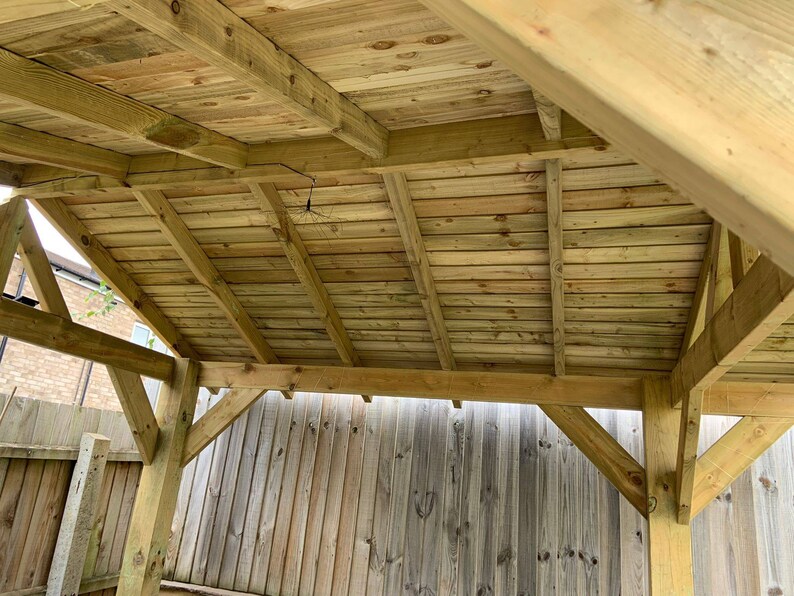 Wooden Gazebo With Roof / Custom Sizes / Gazebo Side Panels Etsy