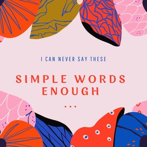 Simple Words Card