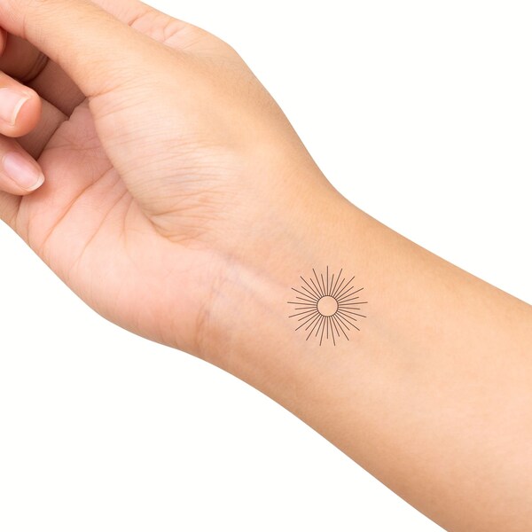 Sun Tattoo Etsy