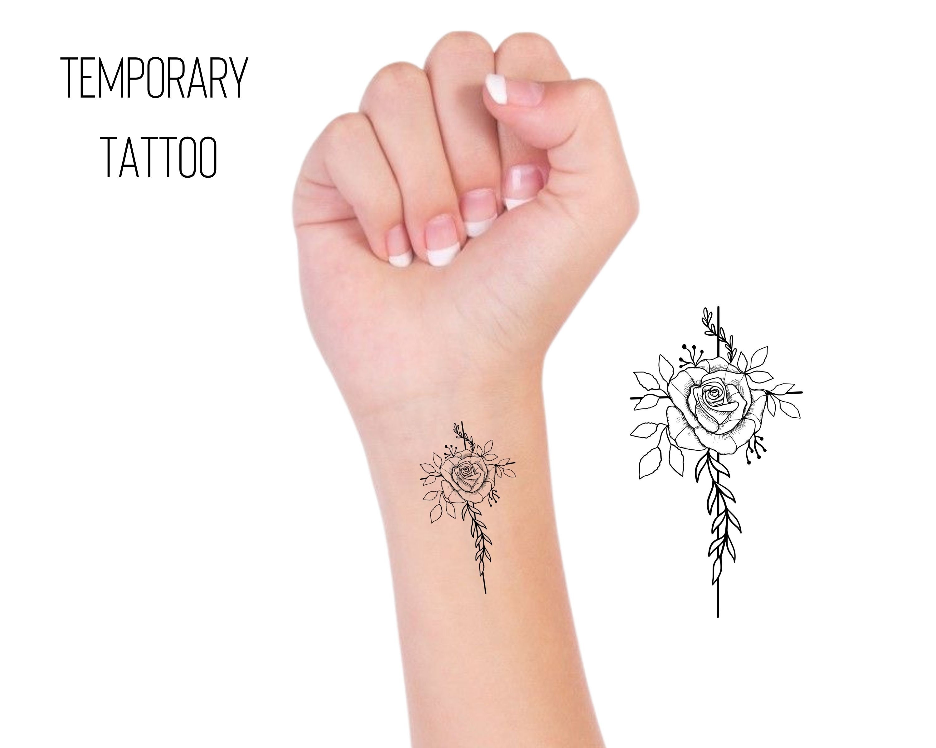 Cross and Rose Tattoo Designs - wide 5