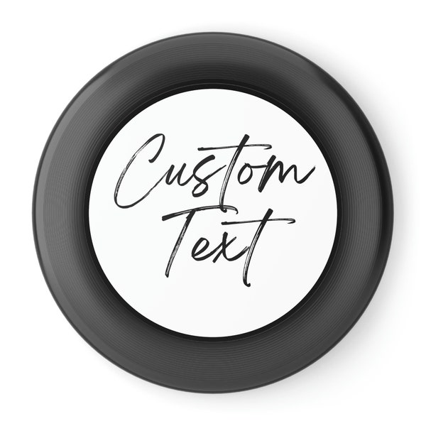 PERSONALIZED NAME FRISBEE in 5 colors | Custom Text Printed Photo Wham-O frisbee | Custom Photo or Company Logo Ultimate Frisbee