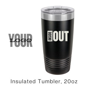 FULL-COLOR LOGO Tumbler Stainless Steel 20oz | Personalized Bottle | Bulk Bottles | Custom Water Bottles | Christmas Gifts