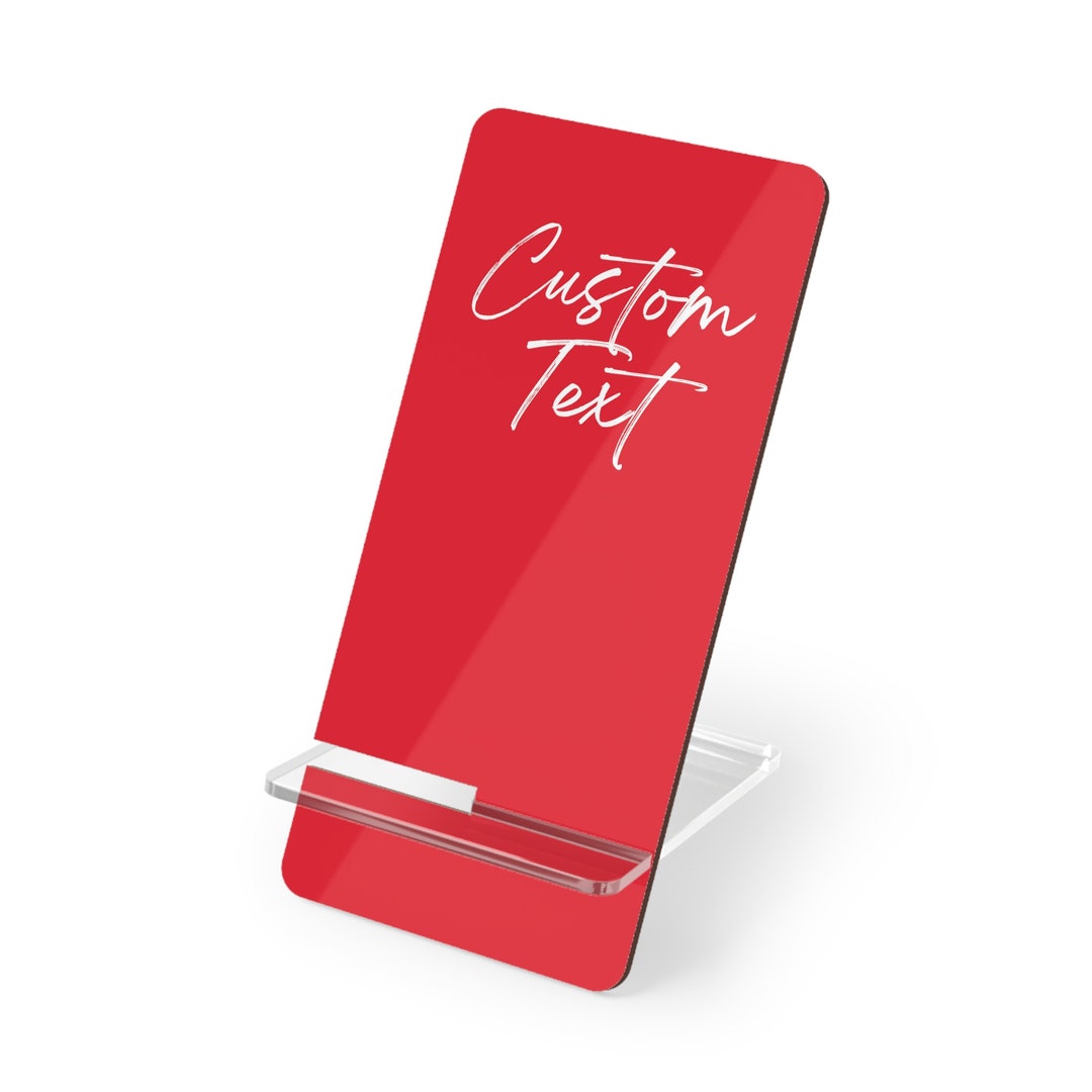 PERSONALIZED PHONE STAND Custom Phone Holder Custom Office Accessories