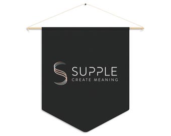 Custom Logo Wall Banner | Personalized Hanging Decor (18" × 21")