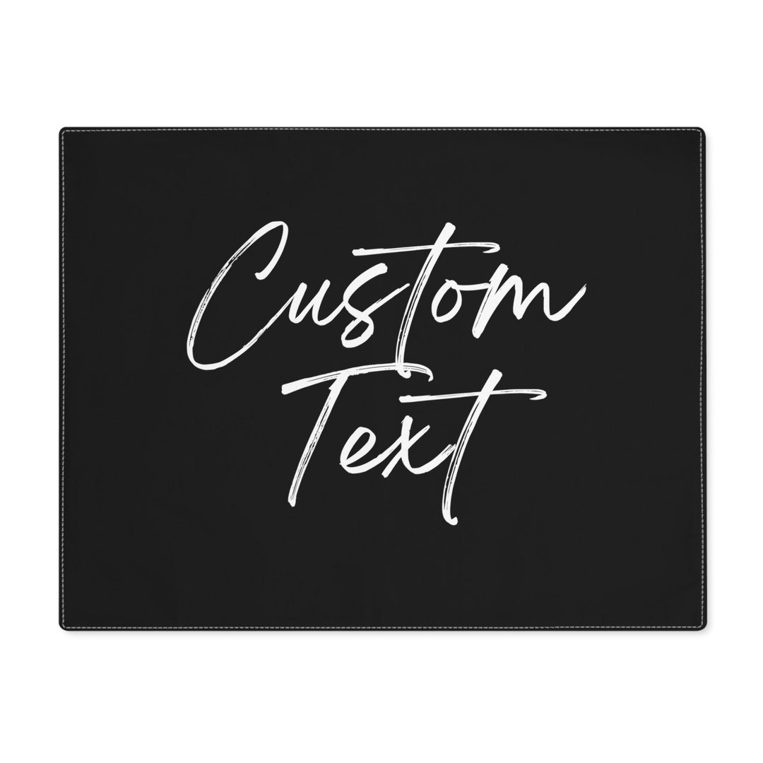 Personalized Placemat for Dining Table Custom Text Kitchen Decor
