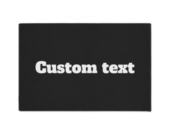 ALFOMBRA DE PISO DE SERVICIO PESADO PERSONALIZADA / Alfombrillas de piso con logotipo comercial de texto personalizado / Alfombras personalizadas, alfombrillas de entrada comerciales / Alfombrillas de puerta personalizadas