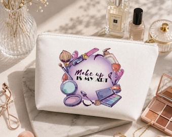 Cosmetic Zipper Pouch | Makeup Artist Gift for Her