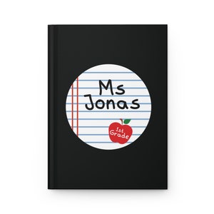 Cuadernos de tapa dura para la vuelta al cole para niños / Cuadernos personalizados para niños / Regalos escolares para niños / Cuaderno de bienvenida al cole