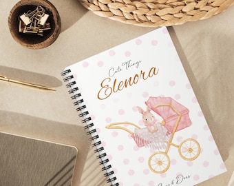 Diario en espiral personalizado con frases de mis hijos / Libro de recuerdos personalizado para bebés