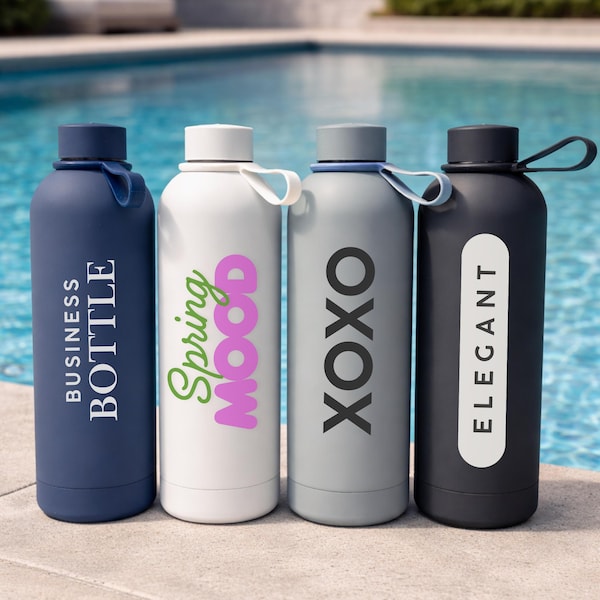 Custom Logo Printed Water Bottles - Etsy