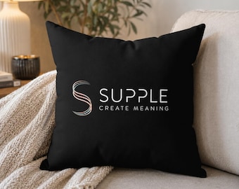 Custom Logo Throw Pillow | Personalized Home Decor