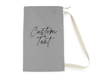 PERSONALIZED LAUNDRY BAG | Custom Bathroom Organizer | Dirty Clothes Bag | Custom Travel Bag | Foldable Laundry Bag | Custom Storage Bag