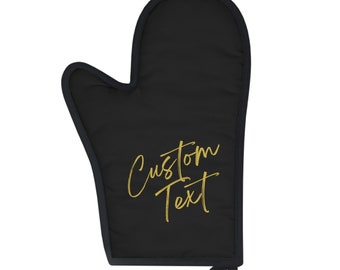PERSONALIZED OVEN GLOVE | Wedding Bridal Shower Oven Mitts, Gifts For Mom | Camping Rv, Housewarming Gift, Personalized Kitchen Accessories
