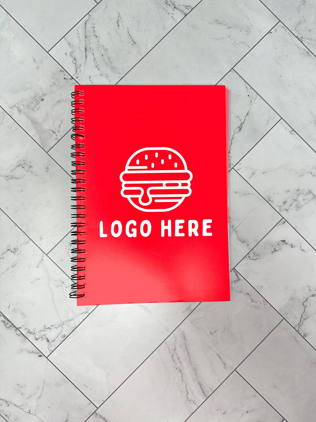 CUSTOM SPIRAL NOTEBOOK , Custom Logo Ruled Line Notebook , Personalized Travel Notebook