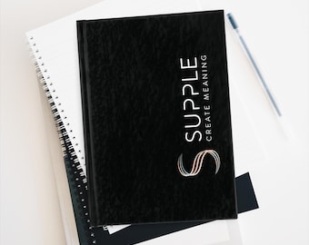 Custom Logo Hardcover Notebook, Personalized Journal, Writing Gift