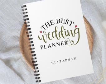 Personalized Wedding Planner Notebook | Bride Engagement Gift