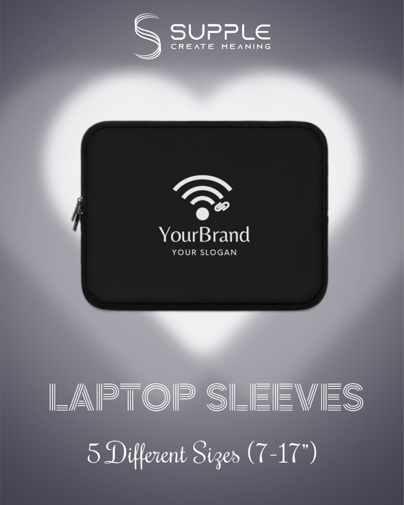 CUSTOM LAPTOP SLEEVE Custom Logo Laptop Bag Personalized Etsy