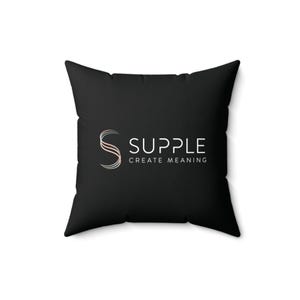 CUSTOM THROW PILLOW | Personalized Square Pillow | Business Logo Pillow | Custom Design Home Gifts | Employee. Client Gifts