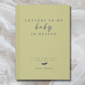 Cartas PERSONALIZADAS a mi bebé CUADERNO / Pérdida de diario de duelo infantil / Regalo conmemorativo / Regalo de duelo de recuerdo del bebé / Simpatía por pérdida