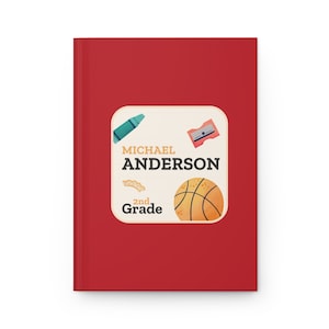 Cuadernos personalizados para niños, regalo escolar para niños, cuadernos de tapa dura de regreso a la escuela para niños, cuaderno de bienvenida a la escuela