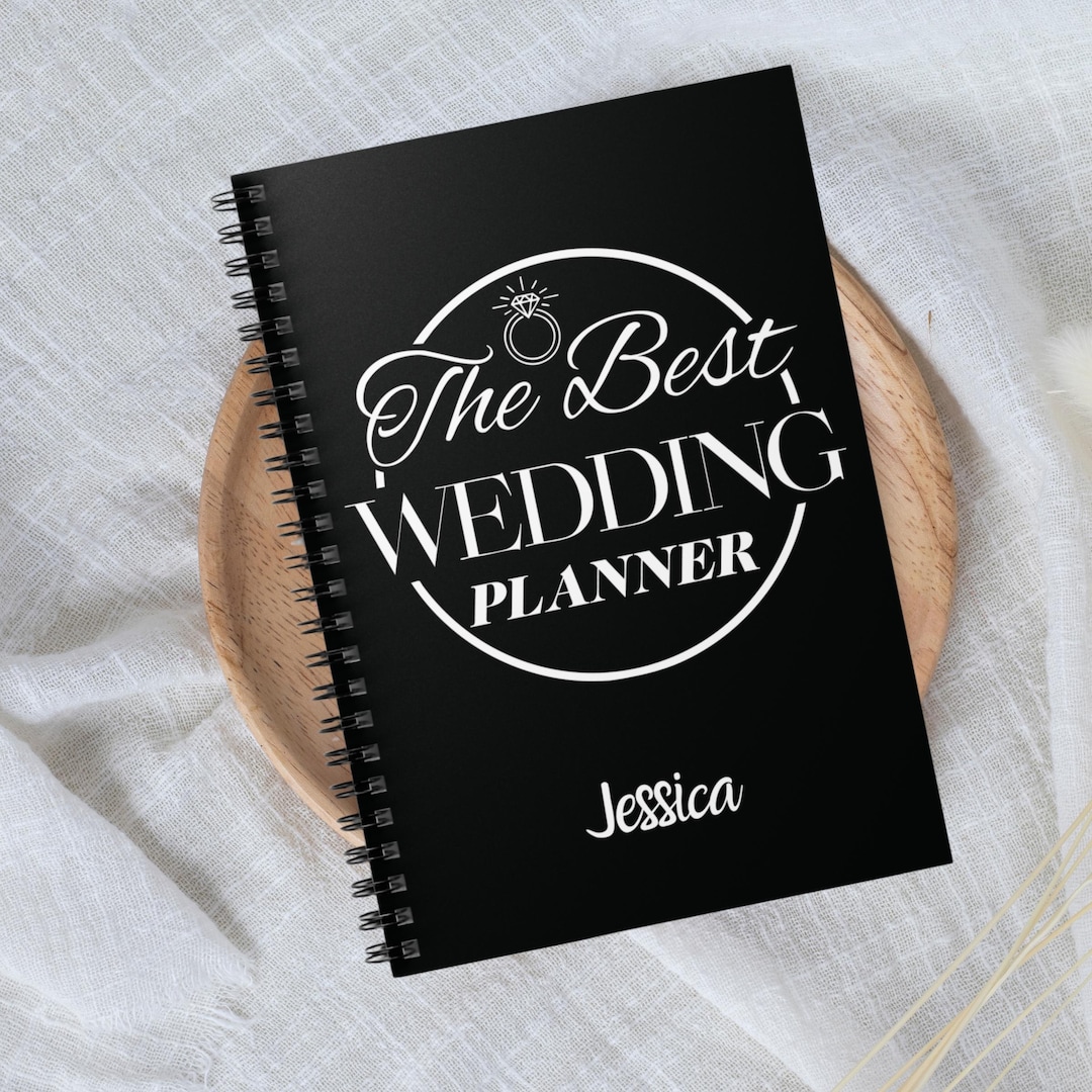 Personalized Wedding Planner Notebook for Bride | Spiral Bound Journal ...